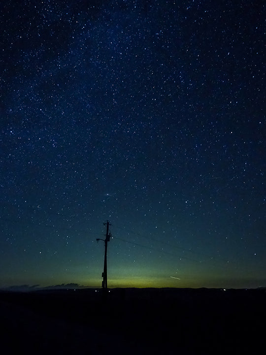 Milkyway Over Fairplay, Artwork by Andrea Cox, City Lights #608